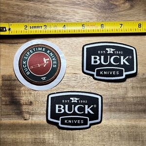 Buck Knives Logo Patches